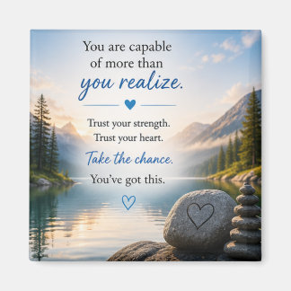 Inspirational Motivational  Magnet