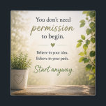 Inspirational Motivational  Magnet<br><div class="desc">Inspirational and motivational design to inspire and motivate you.  Great gift for friends,  family,  office and more.  Surround yourself with positivity.</div>
