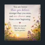 Inspirational Motivational  Magnet<br><div class="desc">Inspirational and motivational design to inspire and motivate you.  Great gift for friends,  family,  office and more.  Surround yourself with positivity.</div>