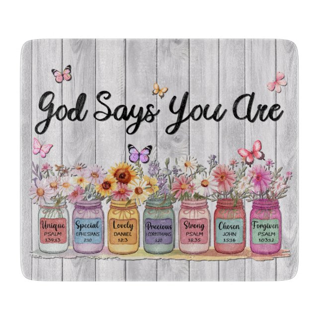 Inspirational/Motivational Quotes Sayings Cutting Board (Front)