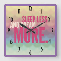 Inspirational Motivational Sleep Less Dream More