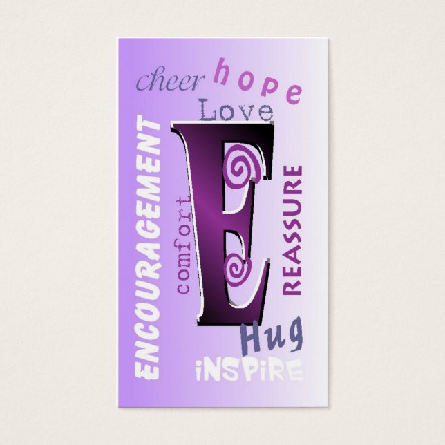 Inspirational Motivational Wallet Size Card (Front)