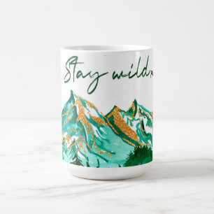 Inspirational Mountain Design and Motivational Quo Coffee Mug
