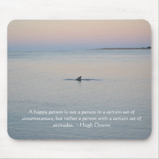 Inspirational Mouse Pad of Dolphin in Ocean