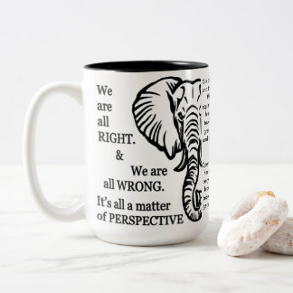 Inspirational Mug - The Blind Men and the Elephant