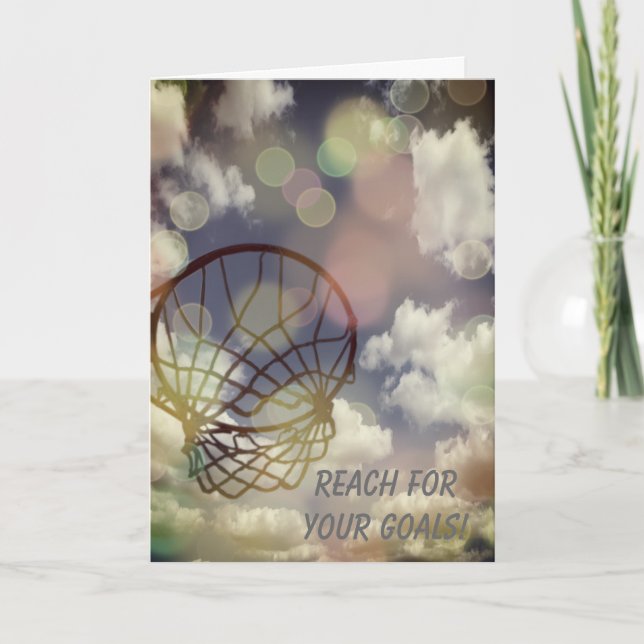 Inspirational Netball Quote Blank Greeting Card (Front)