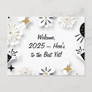 Inspirational New Year Greeting Postcard