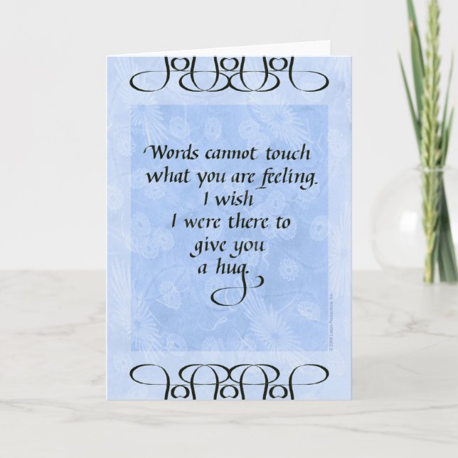 Inspirational Note Cards - A Hug (Front)