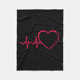 Inspirational Open Heart Surgery Recovery Get Well Fleece Blanket