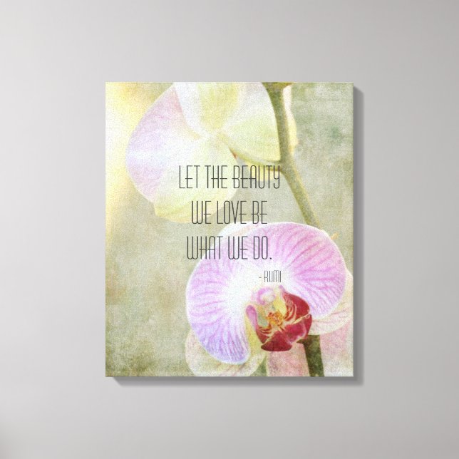 Inspirational Orchids Canvas Print (Front)