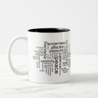 Inspirational Peace and Love Word Cloud