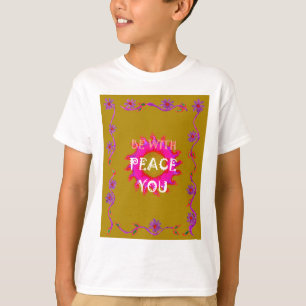Inspirational Peace Be With You Vector Design Art T-Shirt