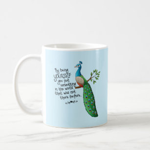 Inspirational Peacock Coffee Mug