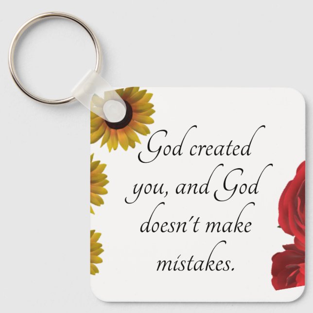Inspirational Photo  Keychain (Front)