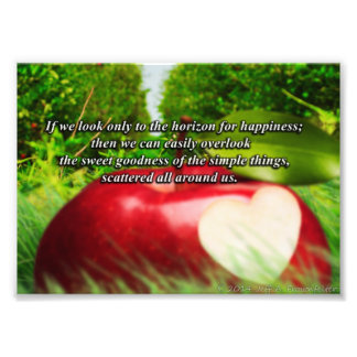 Inspirational Photo-The Goodness Around Us Photo Print