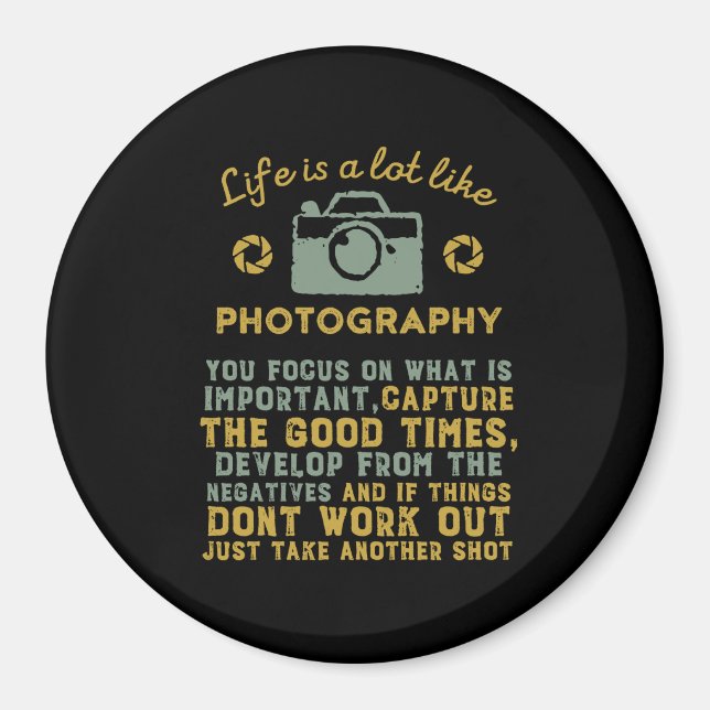 Inspirational Photographer Develop From Negative Magnet (Front)