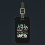 Inspirational Photography Life Quote Photographer Luggage Tag<br><div class="desc">Life is like photography. Focus on what's important and capture the good times. Inspirational and motivational quote design for photographers. Cool vintage retro typography merchandise for those who love taking photos, member of photography club. Perfect for amateur or professional photographers who carry cameras and lenses everywhere. Great Christmas gift and...</div>