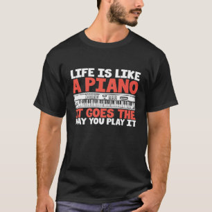 Inspirational Piano Life Quote Keyboard Premium T-Shirt
