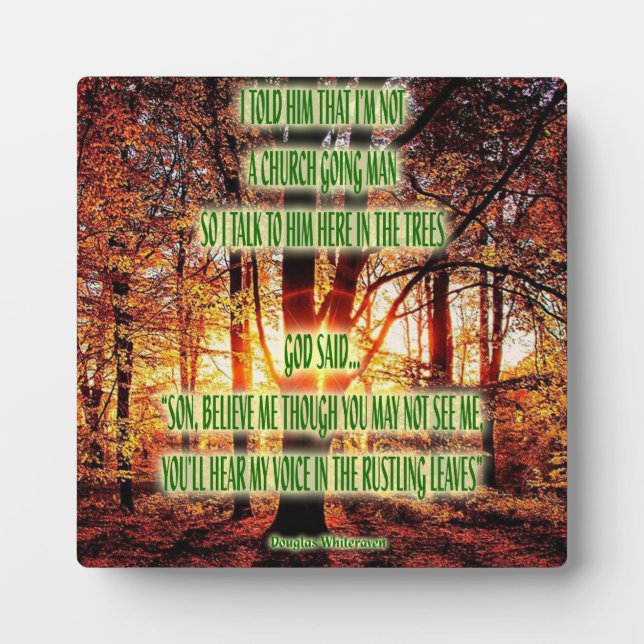 Inspirational Picture Plaque (Front)