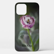 Inspirational Pink Flower and Bumble Bee