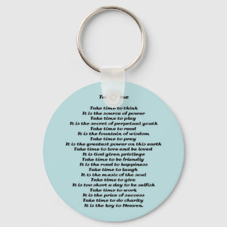 Inspirational Poem Keychain