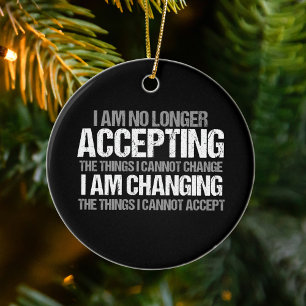 Inspirational Political Activist Change Quote Ceramic Ornament