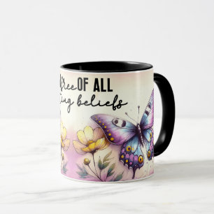 Inspirational/Positive Floral Quote Wrap Mug
