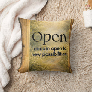 Inspirational Positive Mindset Decor Throw Pillow