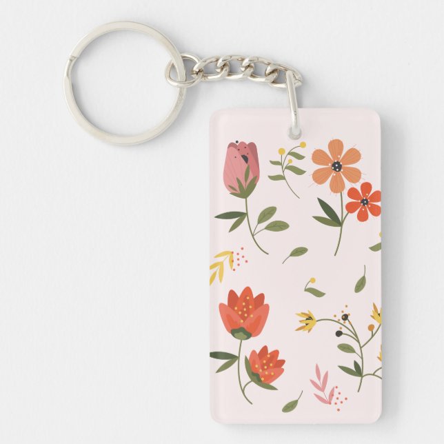 Inspirational Positive Quote Modern Typography Pos Keychain (Front)