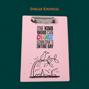 Inspirational - Positive Vibes Office Organizer Clipboard