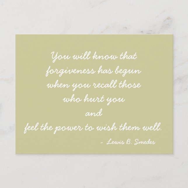 Inspirational Postcard quote (Front)