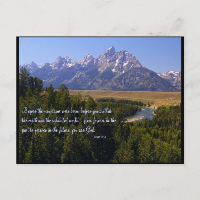 Inspirational PostCard - Tetons & Snake River (Front)