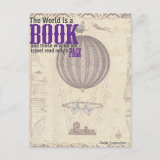 Inspirational Postcards : The world is a book...