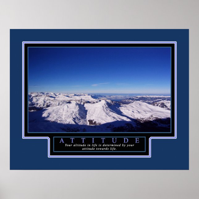 Inspirational Poster "Attitude" 22x28 (Front)