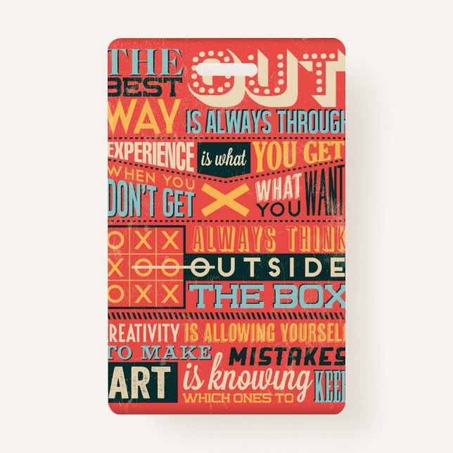 Inspirational Poster    Badge (Front)