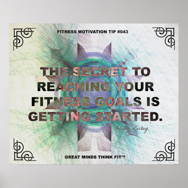 Inspirational Poster for Fitness Quote #043 (Front)