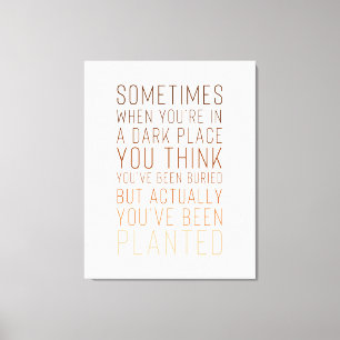 Inspirational Print on Canvas 