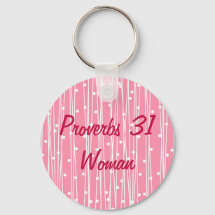 Inspirational Proverbs 31 Woman Keychain