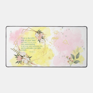 Inspirational Proverbs Desk Mat