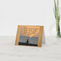Inspirational Psalm 133:3 folding card