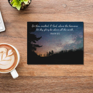 Inspirational Psalm Night Sky Nature Photography  Postcard