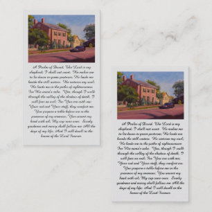 Inspirational Psalm of David Red Blue Yellow Green Business Card