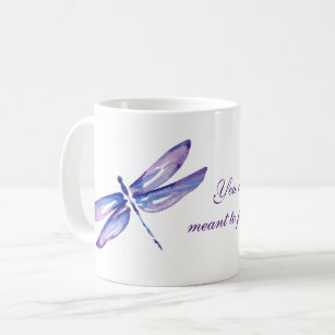 Inspirational Purple Dragonfly Mugs   Unique Gifts