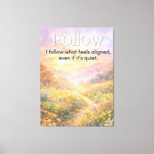 Inspirational Quiet Confidence Quote Modern Canvas Print