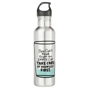 Inspirational quote about self love and self care 710 ml water bottle