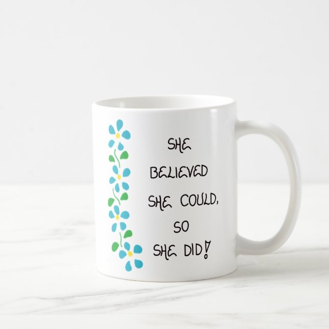 Inspirational Quote about Strong Women Mug (Right)