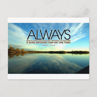 Inspirational Quote -- Abraham Lincoln Postcard