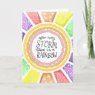Inspirational Quote – “After Every Storm there is Card
