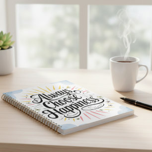 Inspirational Quote Always Choose Happy Positive Planner