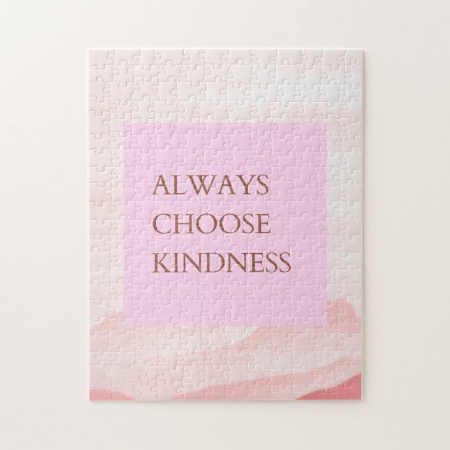 Inspirational Quote Always Choose Kindness Jigsaw Puzzle (Vertical)